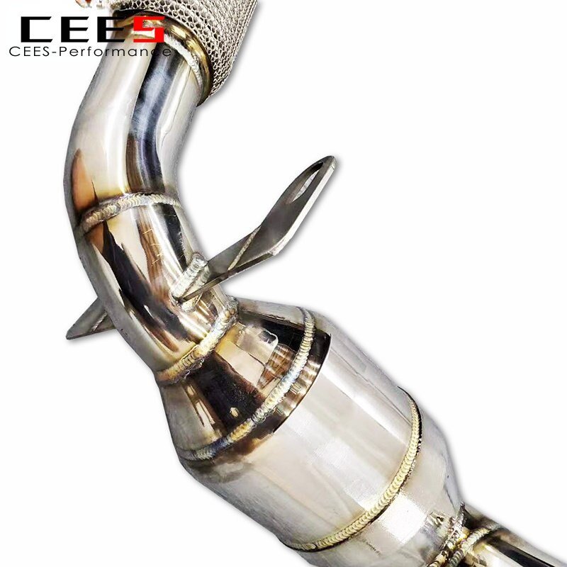 CEES Exhaust Downpipe for AUDI A1 EA111/EA211 1.4T 2011-2022 Exhaust System304 Stainless Steel Exhaust Pipe Catalytic Converters