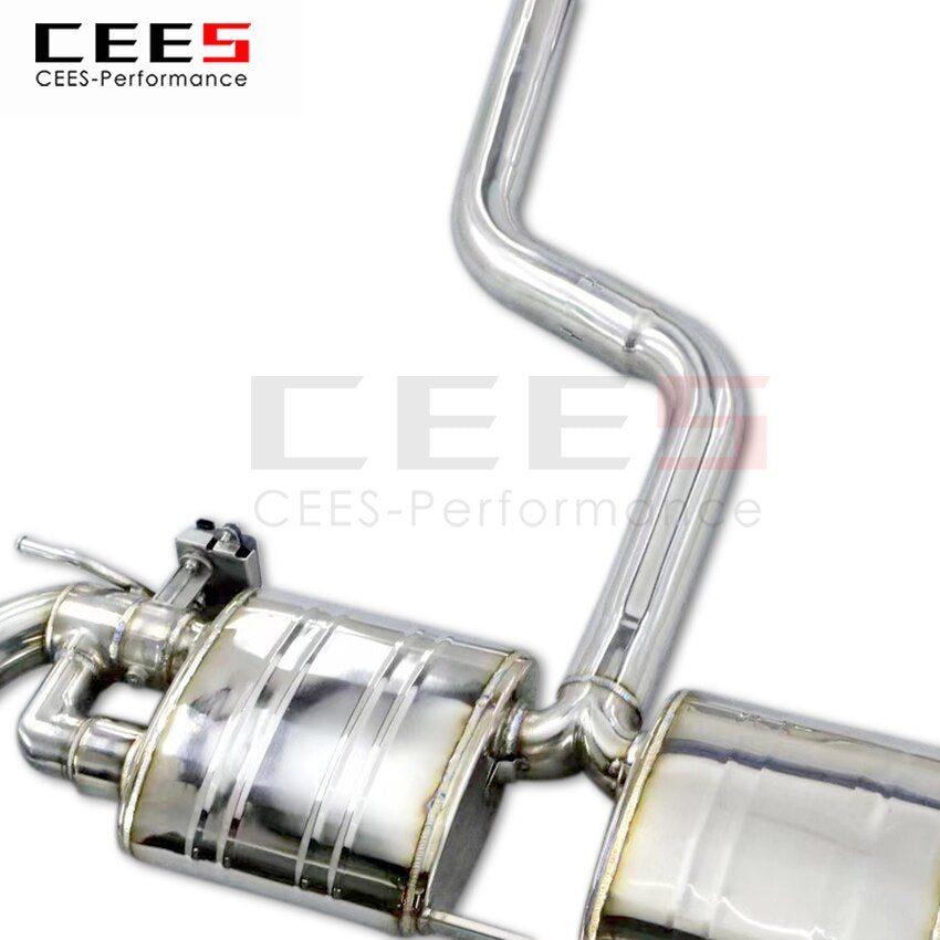 CEES Exhaust System For Volkswagen VW golf 7 7.5 Catback Stainless Steel Valve Muffler Catback Escape Tubo Escape Coche Car Part