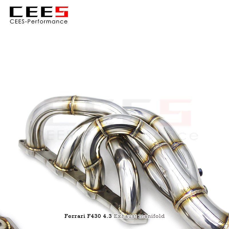 CEES Exhaust manifold For Ferrari F430 Spider 4.3L 2005-2011 Stainless Steel Automotive Performance Accessories Exhaust Pipe