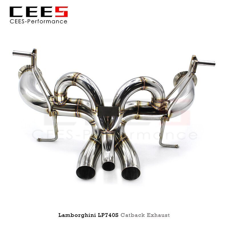 CEES Catback Exhaust for Lamborghini Aventador LP740S 2011-2018 Tuning Performance Stainless Steel Escape Exhaust Pipe System