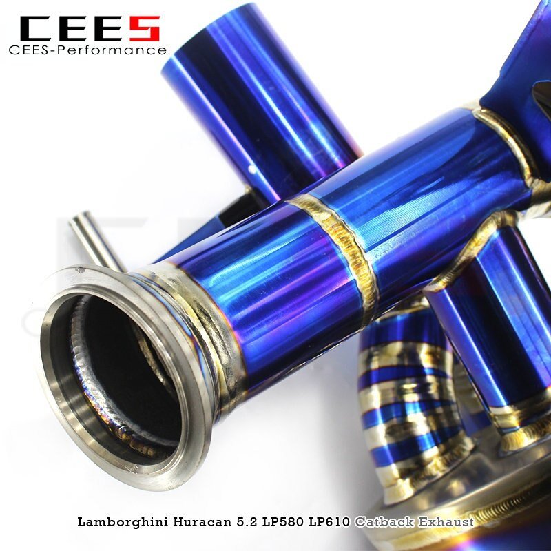 Catback Exhaust For Lamborghini Huracan 5.2 LP580-2 LP610-4 2014- High Performance Titanium alloy Exhaust Downpipe