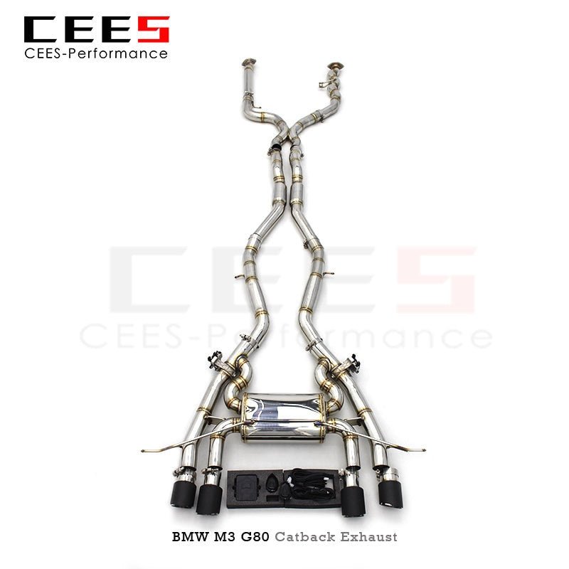 CEES For BMW M3 M4 G80/G82/G8X 2020-2025(SS304)Valved Sport Exhaust System