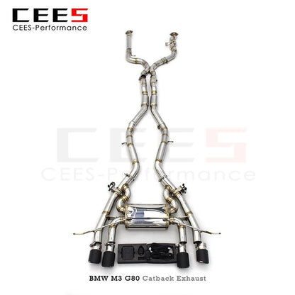 CEES For BMW M3 M4 G80/G82/G8X 2020-2025(SS304)Valved Sport Exhaust System