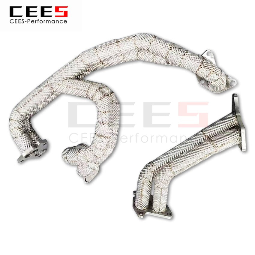 CEES Exhaust System For Subaru Impreza  WRX 2.0 2008-2016 Headers Stainless Steel Test Pipe No cat Downpipe Stainless Steel