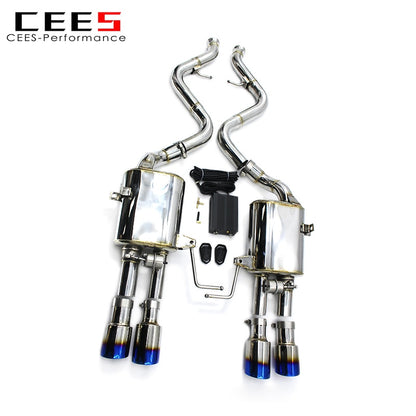 CEES Tuning Performance Stainless Steel Exhaust Pipe Catback Valve Muffler For BMW M3 E92 4.0L 2008-2013 Escape