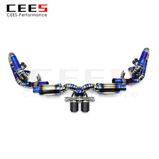 CEES Catback Exhaust for Porsche 911 991.1 GT3 3.8T 2010-2016 Titanium Escape Racing Car Exhaust System Exhaust Pipe Muffler