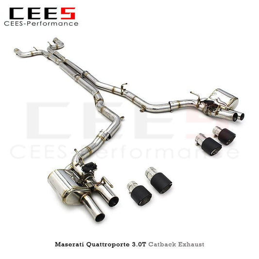 CEES Exhaust System For Maserati Quattroporte 3.0T 2013-2016 Stainless Steel exhaust pipe Racing Car Catback Muffler Pipe Escape