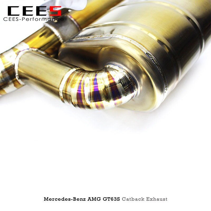 CEES Catback Exhaust for MercedesBenz AMG GT63/GT63S 2019-2023 Performance Titanium Exhaust Valve Control Muffler Exhaust System