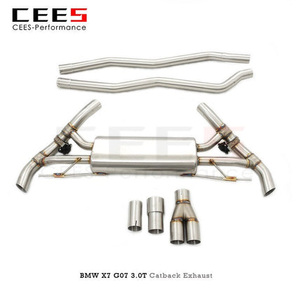 CEES Catback Exhaust for BMW X7 G07 3.0T 2019-2023 Tuning Performance Stainless Steel Exhaust Pipe Muffler Exhaust System