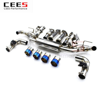 CEES Exhaust System For Chevrolet Corvette C8 Catback Exhaust Performance Valve Muffler Catback Escape Tubo Escape Coche