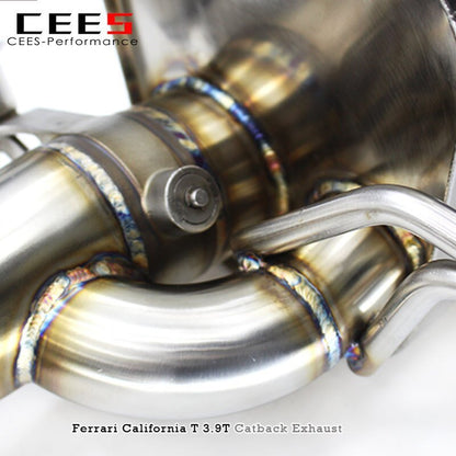 CEES Catback Exhaust For Ferrari California T 3.9T 2012-2018 Stainless Steel Exhaust valve control Exhaust System