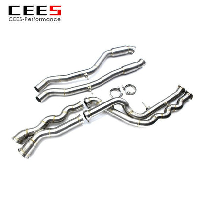 CEES Equal Length Mid Pipe for BMW M2C S55 3.0T 2018-2022 Stainless Steel Performance Exhaust Pipe Automobile Exhaust System