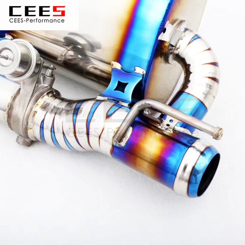 CEES Exhaust System For Dodge Challenger SRT Performance Titanium Alloy Catback Valve Muffler Auto Modification Car Accessories