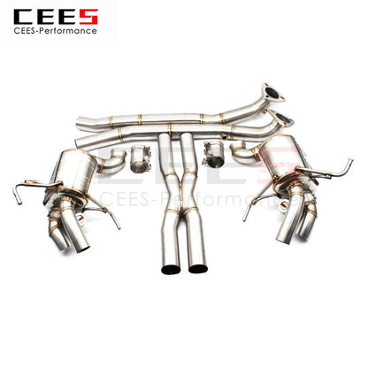 CEES Exhaust System For Ferrari California 4.3L Stainless Steel  Downpipe X pipe Catback Valve Exhaust Terminale Scarico Auto