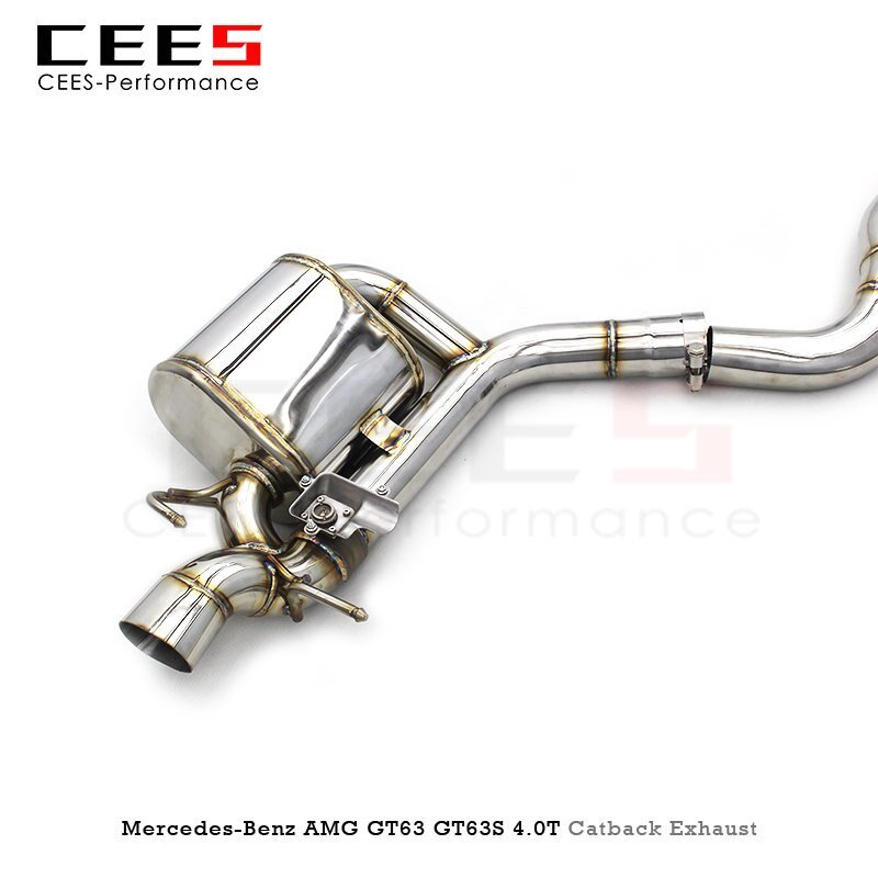 CEES Exhaust Pipe For Mercedes-Benz AMG GT63/GT63S 4.0T 2019-2023 Catback Exhaust Escape 304Stainless Steel Car Exhaust System