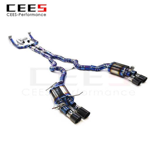 CEES Catback Exhaust Downpipe For BWM M6 F06/F12/F13 4.4TT 2012-2016 Car Exhaust System Titanium alloy Exhaust Pipe Muffler