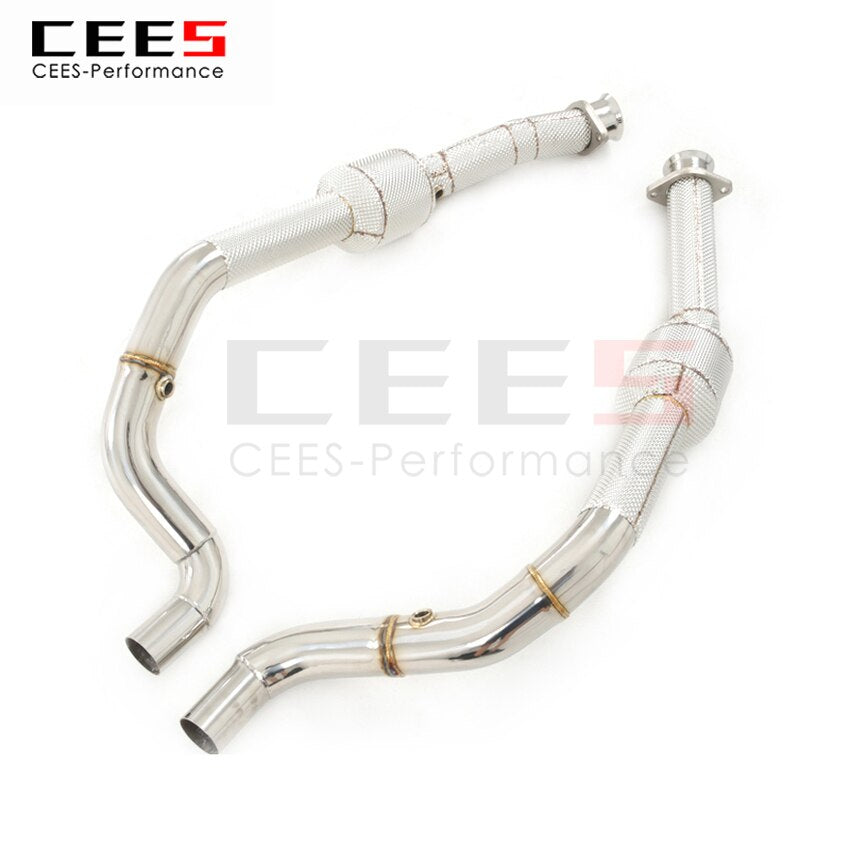 Exhaust System For Land Rover Range Rover Sport SVR Headers With Catalyst Test Pipe Converter High Flow Catted Exhaust Downpipe