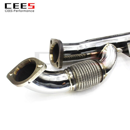 CEES Exhaust System For BMW M3 M4 G82 G80 G83 G8X 2020-2025 Mid Pipe Stainless Steel Valve Muffler Catback Escape Tubo Escape Coche