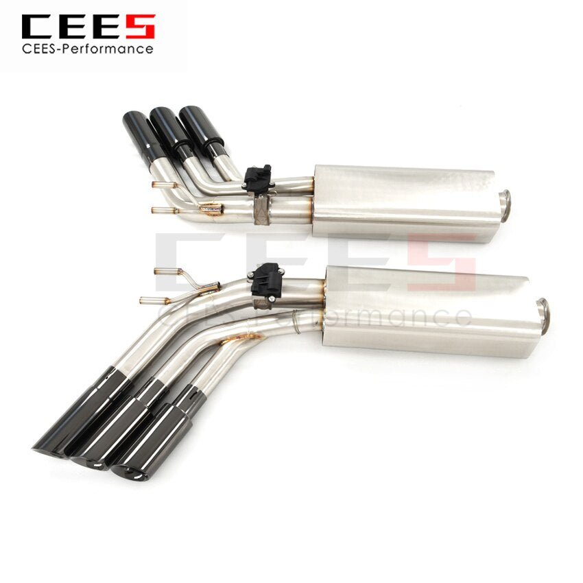 CEES Exhaust System For Mercedes-Benz G63 Stainless Steel Valve Muffler Catback Escape Tubo Escape Coche Terminale Scarico Auto