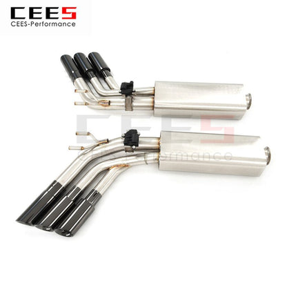 CEES Exhaust System For Mercedes-Benz G63 Stainless Steel Valve Muffler Catback Escape Tubo Escape Coche Terminale Scarico Auto