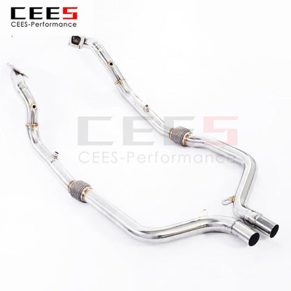 CEES Exhaust System For Dodge Challenger 3.6L Headers Without Catalyst No cat Downpipe Manifold Stainless Steel Car Accessories