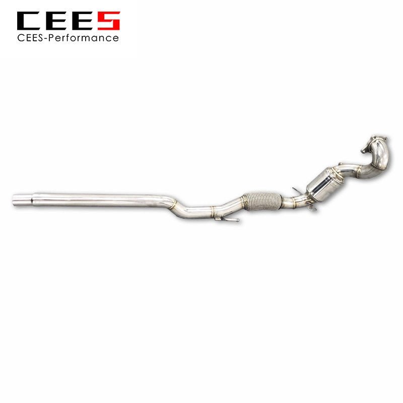 CEES Exhaust Downpipe for AUDI A1 EA111/EA211 1.4T 2011-2022 Exhaust System304 Stainless Steel Exhaust Pipe Catalytic Converters