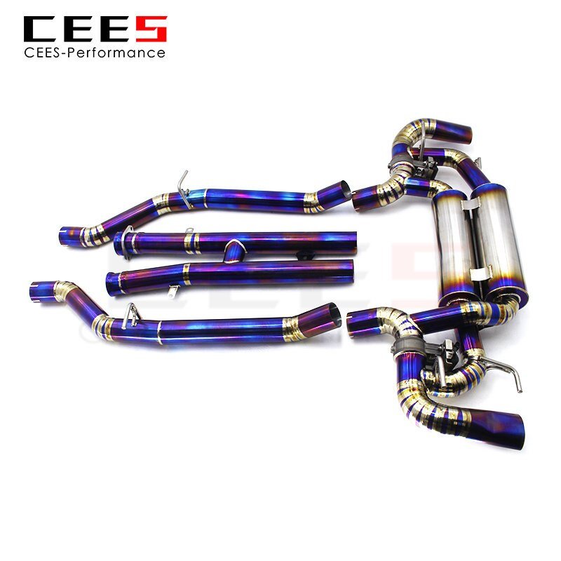 CEES Catback Exhaust for Mercedes-Benz SLS AMG 6.2L 2011- Tuning Performance Titanium Alloy Exhaust Pipe System