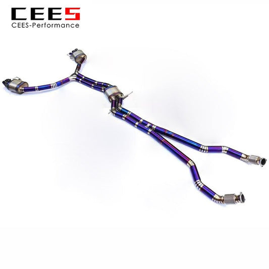 CEES Catback Exhaust for AUDI RS6 4.0T 2013-2018 Titanium Alloy Vavle Muffler Exhaust System Exhaust Valve Control Echappement