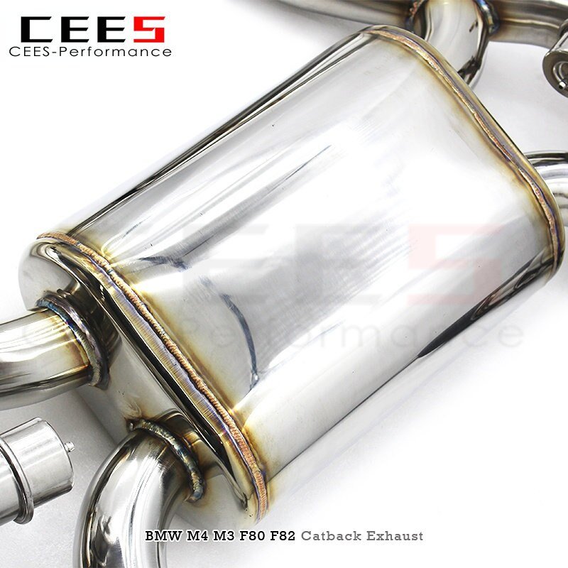 CEES Catback Exhaust for BMW M4/M3 F80/F82 3.0T 2014-2019 Performance Stainless Steel Escape Exhaust Pipe Muffler Exhaust System