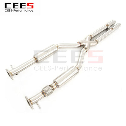 CEES Exhaust System For Dodge Challenger 3.6 Stainless Steel Performance Valve Muffler Catback Escape Tubo Escape Coche Car Part