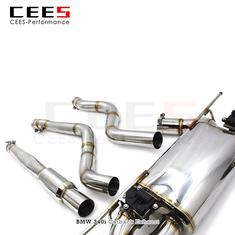 CEES Catback Exhaust For BMW 340/340i 2.0T 2016-2023 Escape 304 Stainless Steel Exhaust Pipe Muffler Car tuning Exhaust System