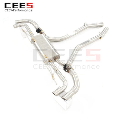 CEES Exhaust System For BMW X7 Stainless Steel Valve Muffler Catback Escape Tubo Escape Coche Terminale Scarico Auto