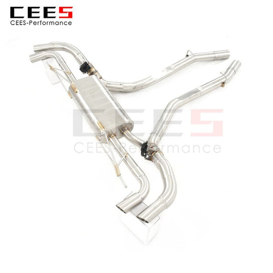 CEES Exhaust System For BMW X7 Stainless Steel Valve Muffler Catback Escape Tubo Escape Coche Terminale Scarico Auto