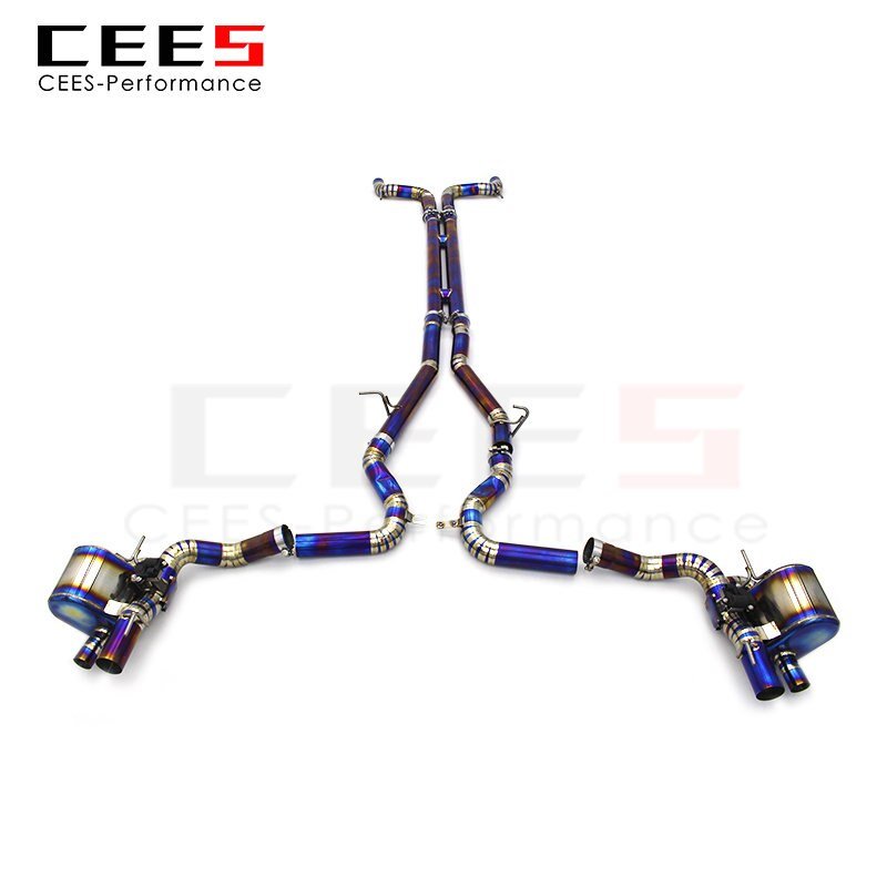 CEES Catback Exhaust for Maserati Levante 3.0T 2017-2023 Exhaust Pipe Muffler Escape Titanium Alloy Pipe Valve Exhaust System