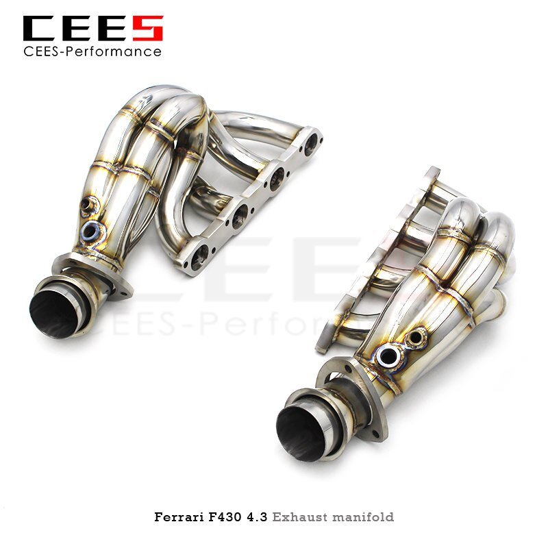 CEES Exhaust manifold For Ferrari F430 Spider 4.3L 2005-2011 Stainless Steel Automotive Performance Accessories Exhaust Pipe