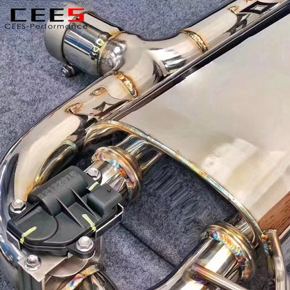 CEES Catback Exhaust for Mercedes-Benz GLC200 GLC300 2.0T 2017-2021 Stainless Steel SUS304 Exhaust Pipe  Valve Exhaust System