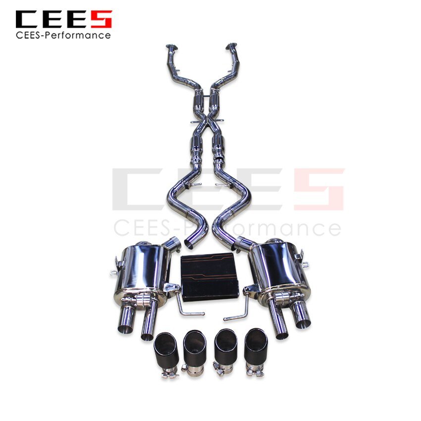 CEES Exhaust System For BMW M3 E92 4.0L Stainless Steel Valve Muffler Catback Escape Tubo Escape Coche Terminale Scarico Auto