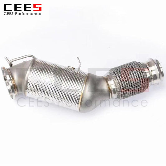 CEES Exhaust System For BMW 420 425 430 G22 G23 Downpipe Headers With Catalyst Catalytic Converter High Flow Catted