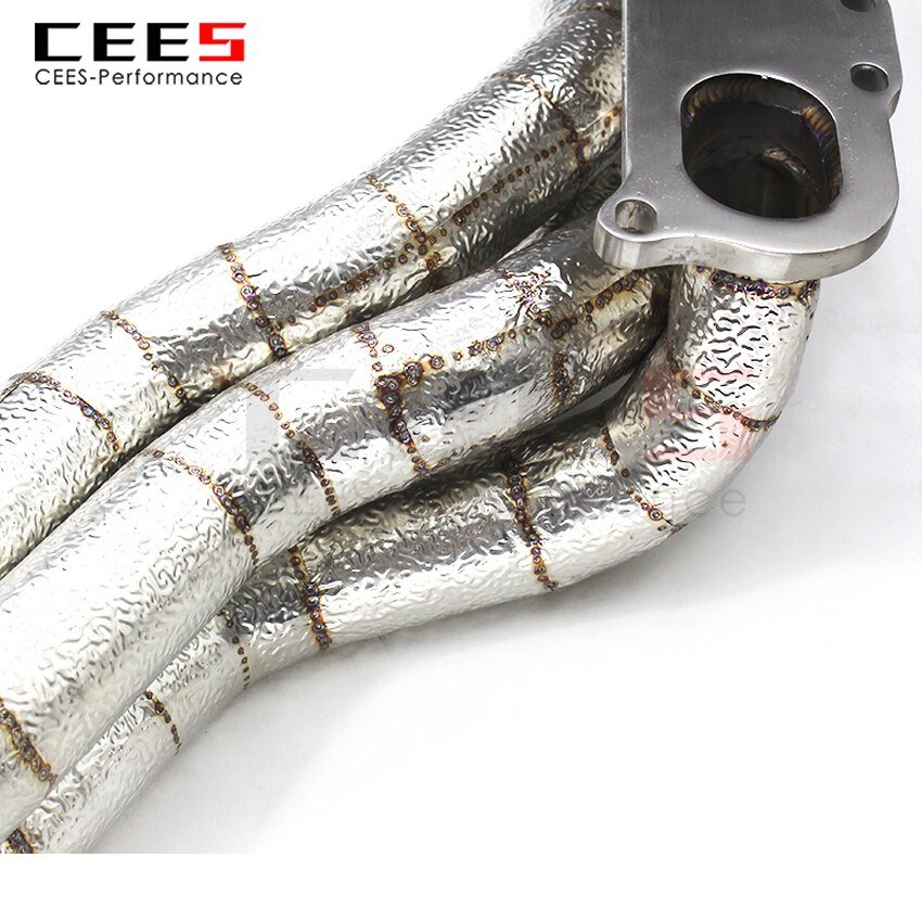 CEES Exhaust System For Mercedes-Benz C63 AMG Headers Stainless Steel Test Pipe No cat Downpipe