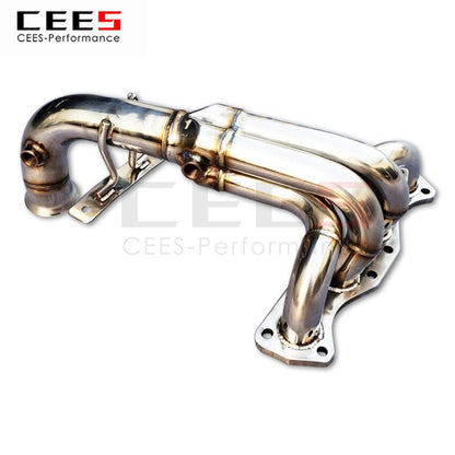 CEES Exhaust System For MINI R56 1.6L 2014 Headers Manifold Test Pipe No cat Downpipe Stainless Steel Car Accessories