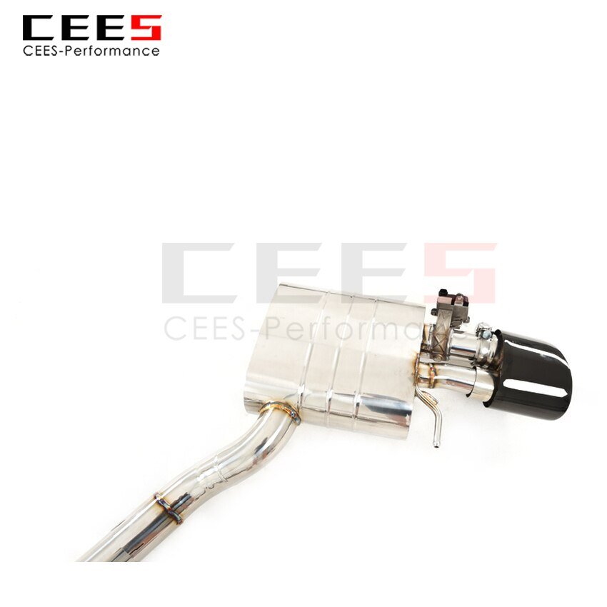 CEES Exhaust System For  AUDi RS5 Mid Pipe Stainless Steel Valve Muffler Catback Escape Tubo Escape Coche Terminale Scarico Auto