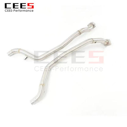 CEES Exhaust System For Jaguar XJL 3.0T Headers With/Without Catalyst Test Pipe Converter High Flow Catted Exhaust Downpipe