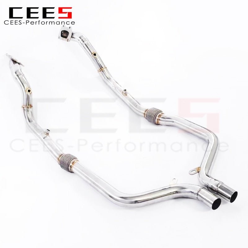 CEES Downpipe for Dodge Challenger SRT Hellcat 6.2L 2015-2023 Performance Exhaust Downpipe Stainless Steel Catalytic Converter