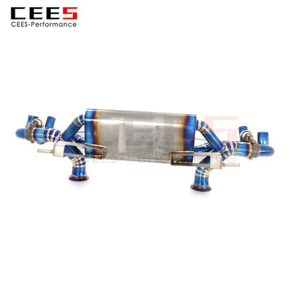 CEES Exhaust System For Lamborghini Gallardo LP560 5.2L Performance Titanium Catback Valve Muffler Auto Modification Car Parts