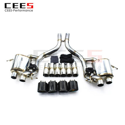 CEES Exhaust System For Maserati GT 4.2 4.7 Stainless Steel Performance Valve Muffler Catback Escape Tubo Escape Coche Car Parts