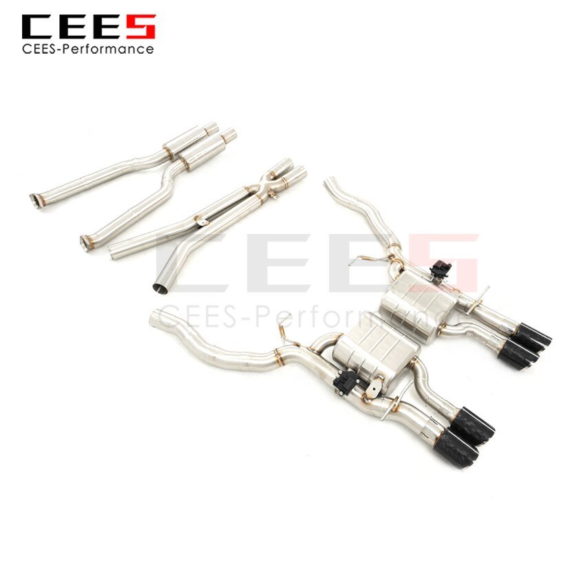 CEES Exhaust System For BMW M6 Stainless Steel Valve Muffler Catback Escape Tubo Escape Coche Terminale Scarico Auto