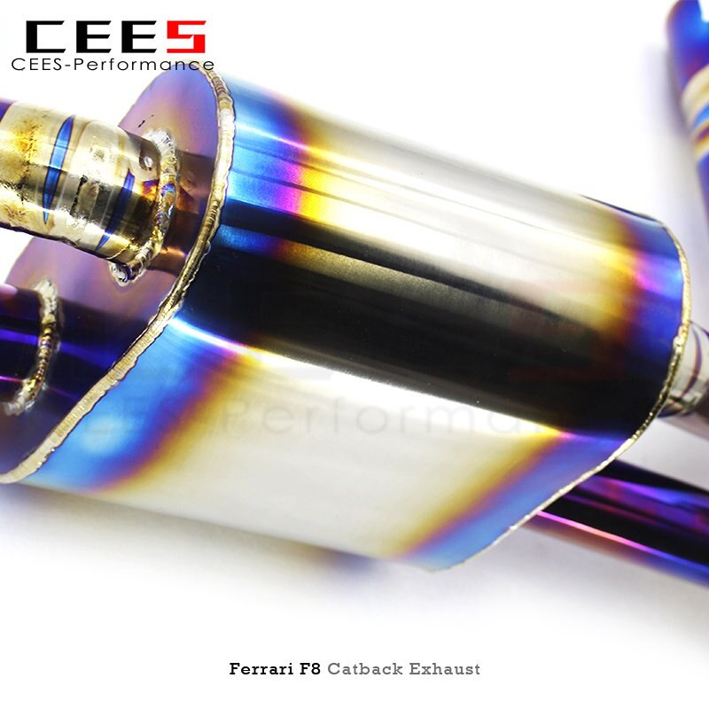 CEES Performance Catback Exhaust for Ferrari F8 Spider 3.9 2019- Tuning Valve Titanium Alloy Pipe Refit Exhaust System