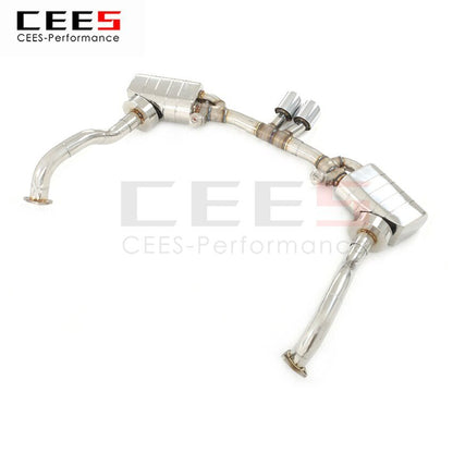 CEES Exhaust System For Porsche Boxster 98 Catback Stainless Steel Valve Muffler Catback Escape Tubo Escape Coche