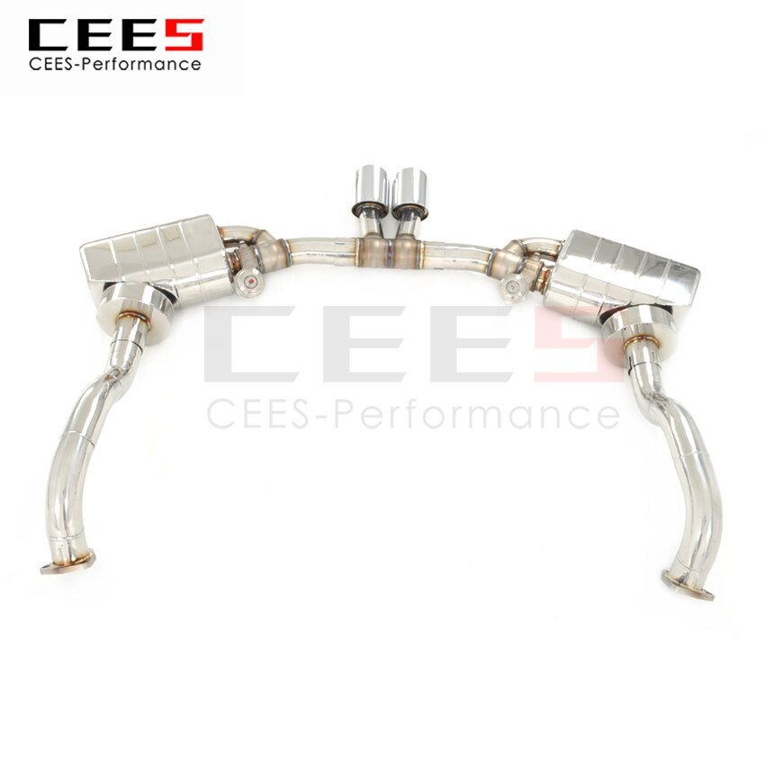 CEES Exhaust System For Porsche Boxster 98 Catback Stainless Steel Valve Muffler Catback Escape Tubo Escape Coche