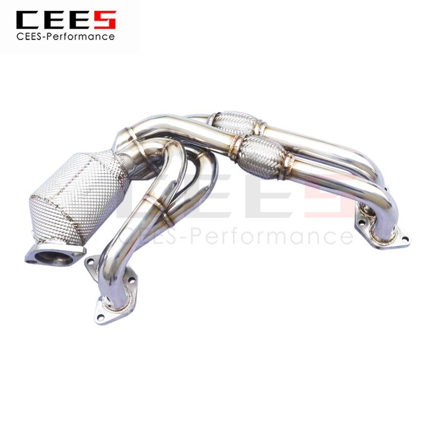 CEES Exhaust System For Honda GT86 FT86 Headers With Catalyst Test Pipe Converter High Flow Catted Exhaust Downpipe Car Parts